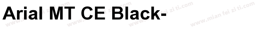 Arial MT CE Black字体转换